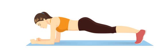 Women doing plank pushups